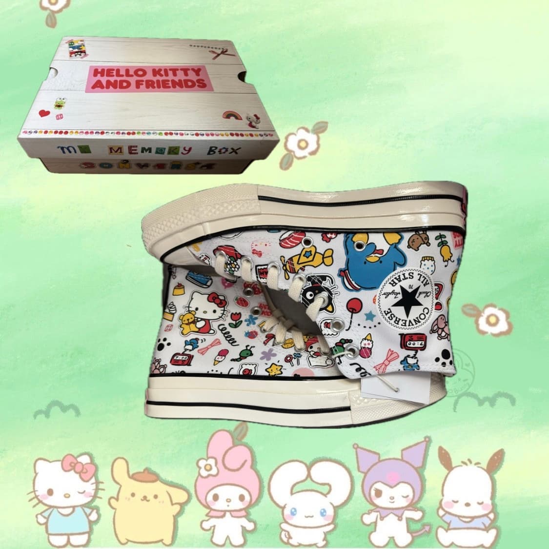 컨버스 X 산리오캐릭터즈 척 70 스티커 화이트 A17696C 상품이미지1