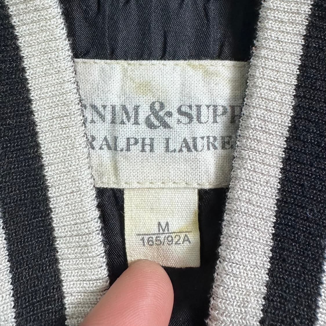 폴로 랄프로렌 D&S 퀼티드 새틴 블루종   상품이미지5