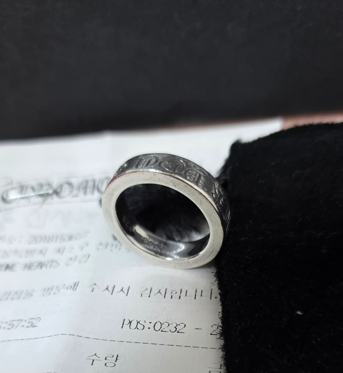 [풀구성,새상품급]크롬하츠 퍽유링 us7.5 풀구성 상품이미지3