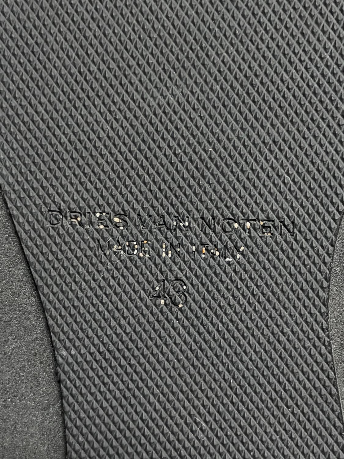 드리스 반 노튼 블랙 레더 버클 샌들 상품이미지6