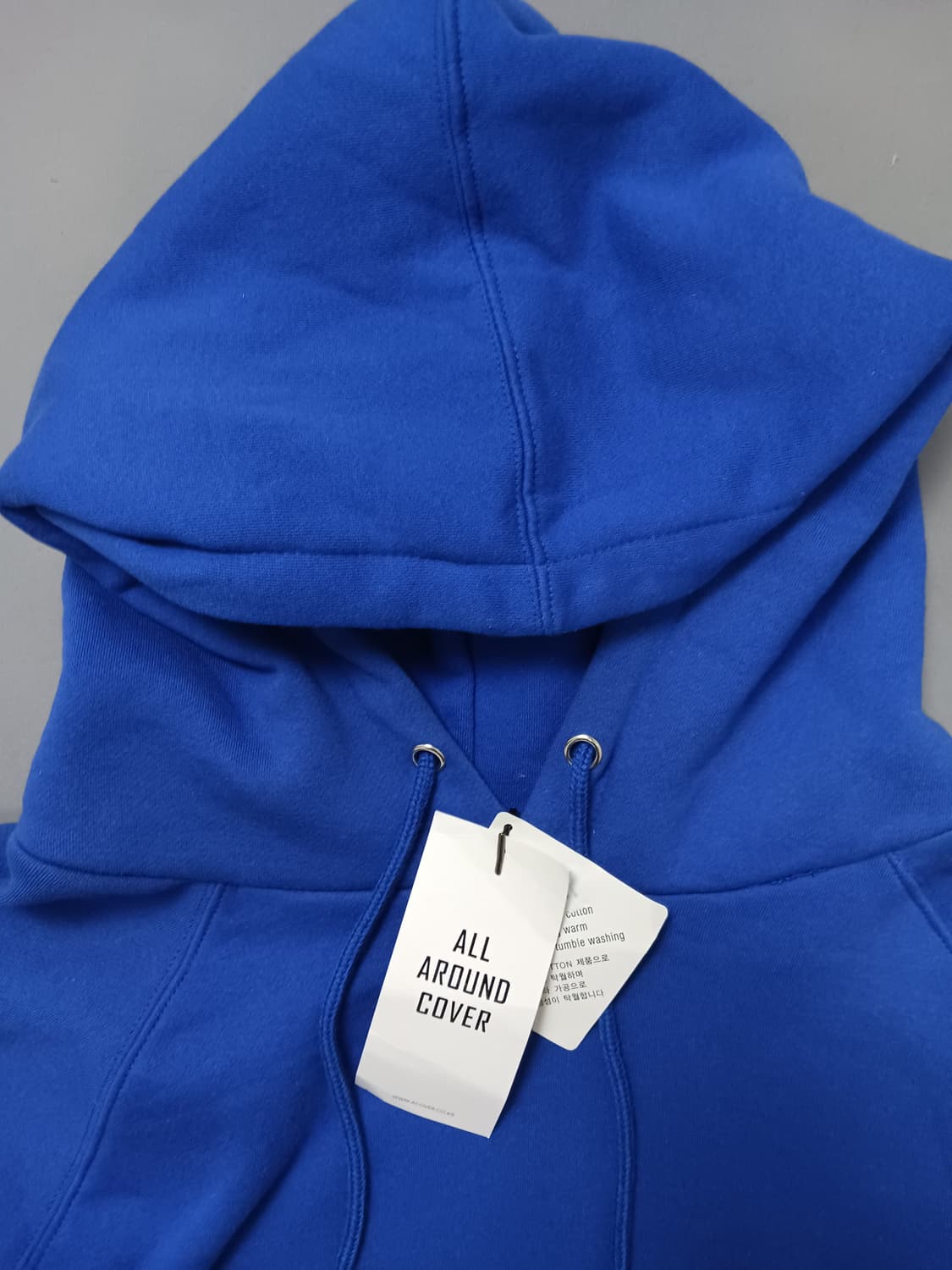 새제품 [XL] 어커버 블루 기능성 기모 후드티셔츠 상품이미지2