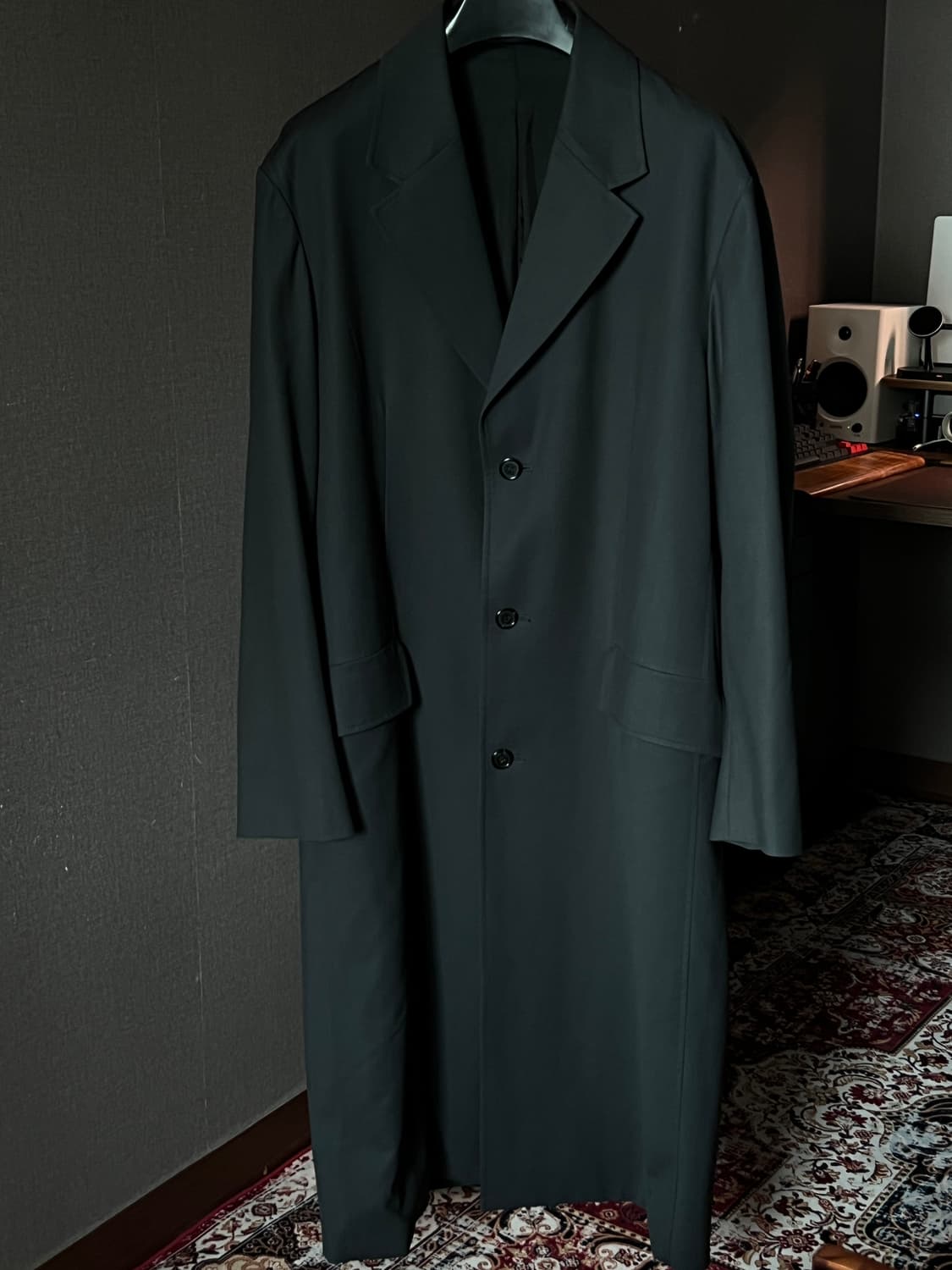 Youth 체스터필드 코트 차콜그레이 M 상품이미지1