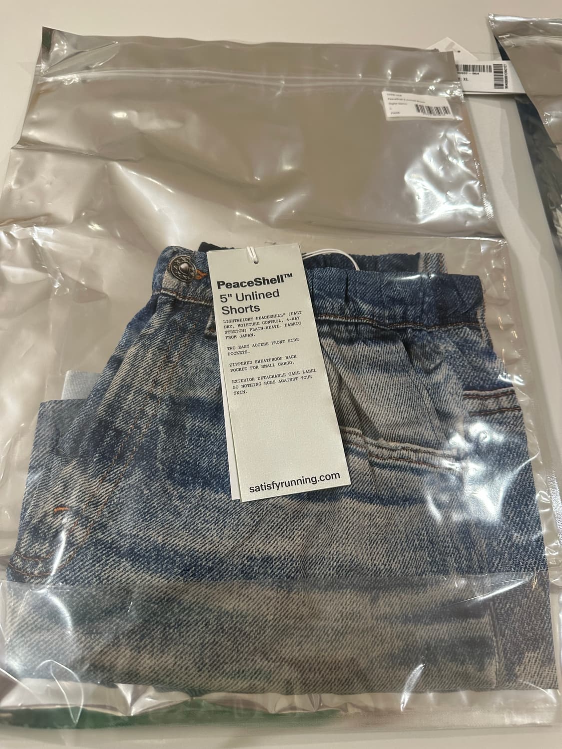 [NEW][L] SATISFY PEACESHELL SHORTS DENIM 상품이미지1