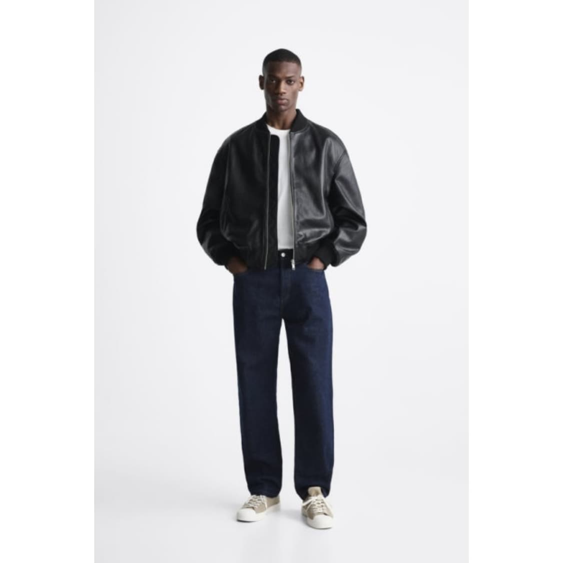 [M] 자라 가죽 자켓 (버팔로 소가죽) 상품이미지3