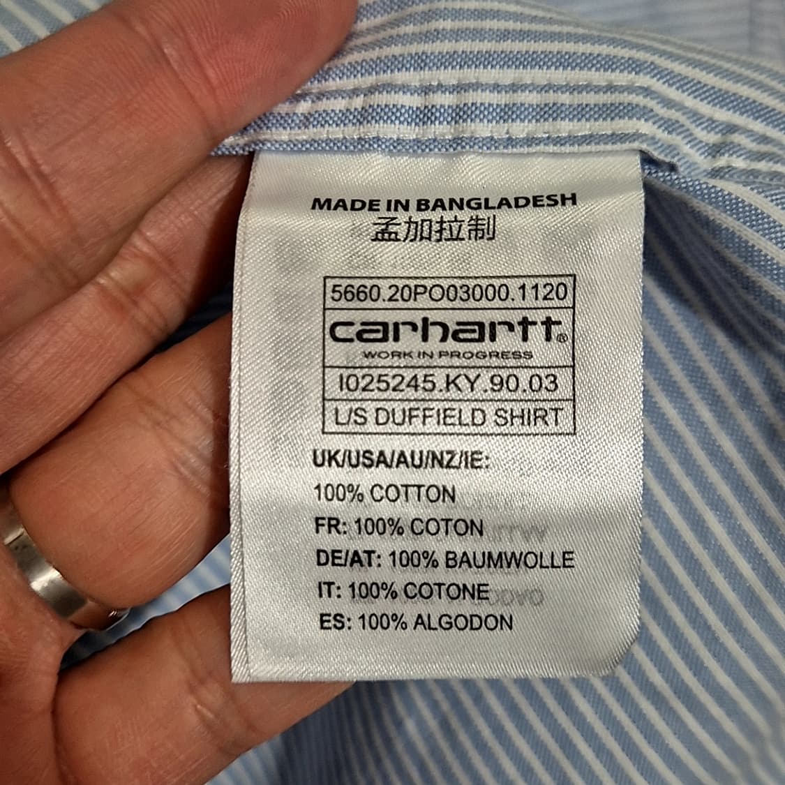 Carhartt 칼하트 WIP Duffield 셔츠 상품이미지5