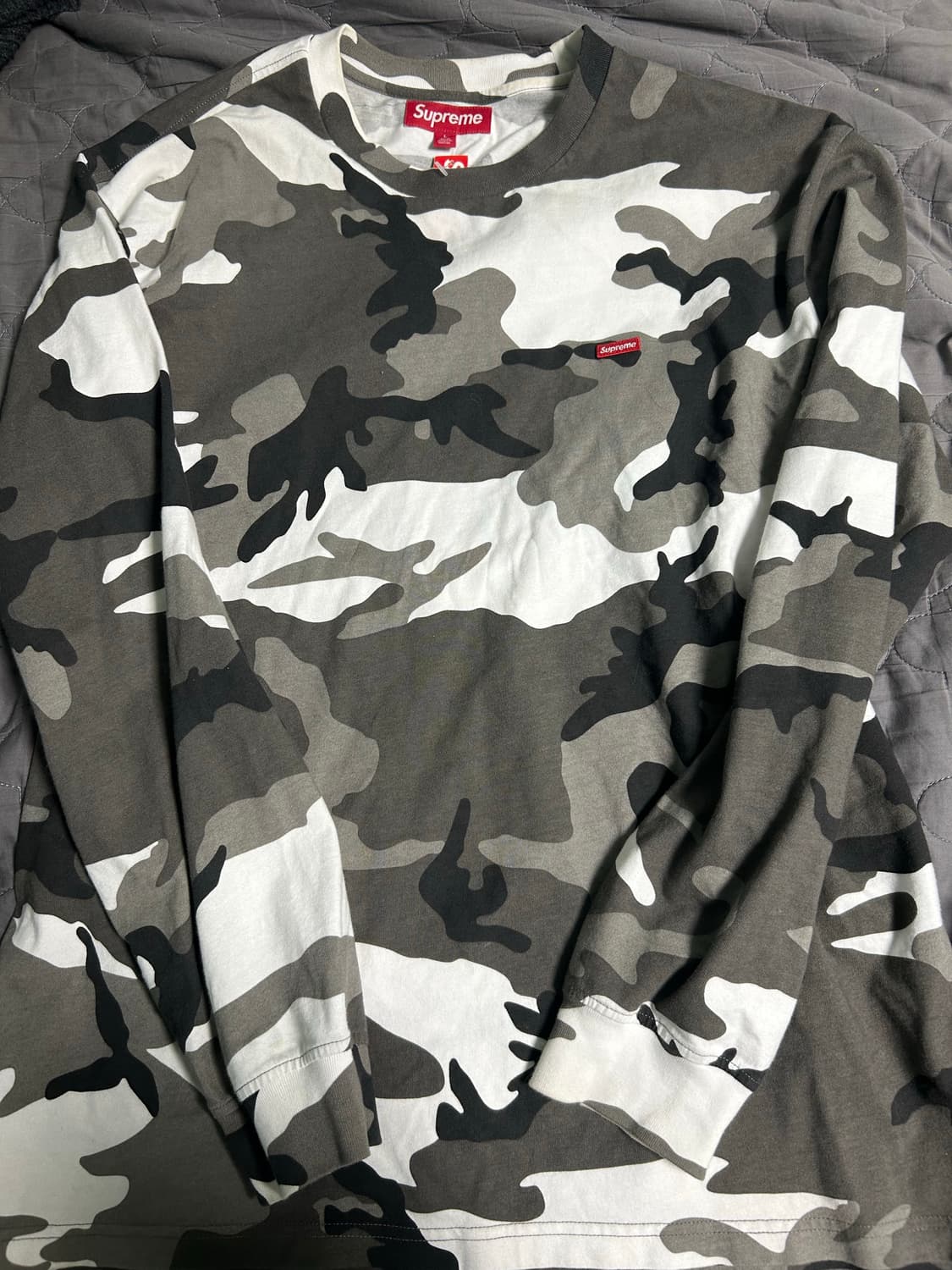 슈프림 스몰 박스 롱슬리브 스노우 카모 L 상품이미지2