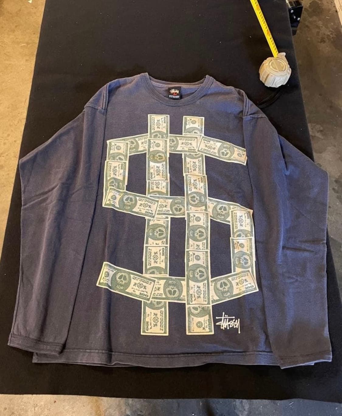 스투시 달러 싸인 롱슬리브 티셔츠 L 상품이미지1