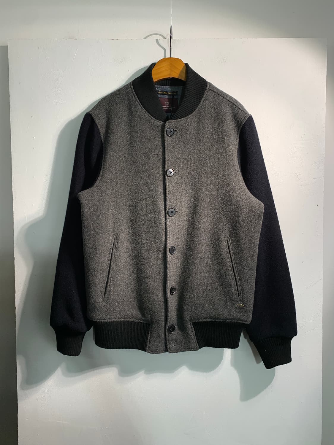 scotch&soda 빈티지 울혼방 바시티 자켓  상품이미지1