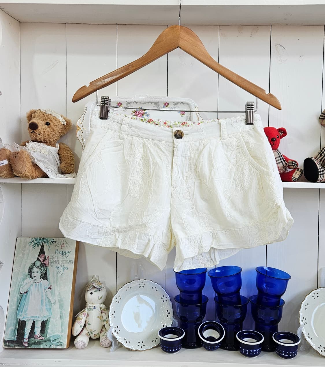 자수 프릴 숏팬츠 상품이미지1