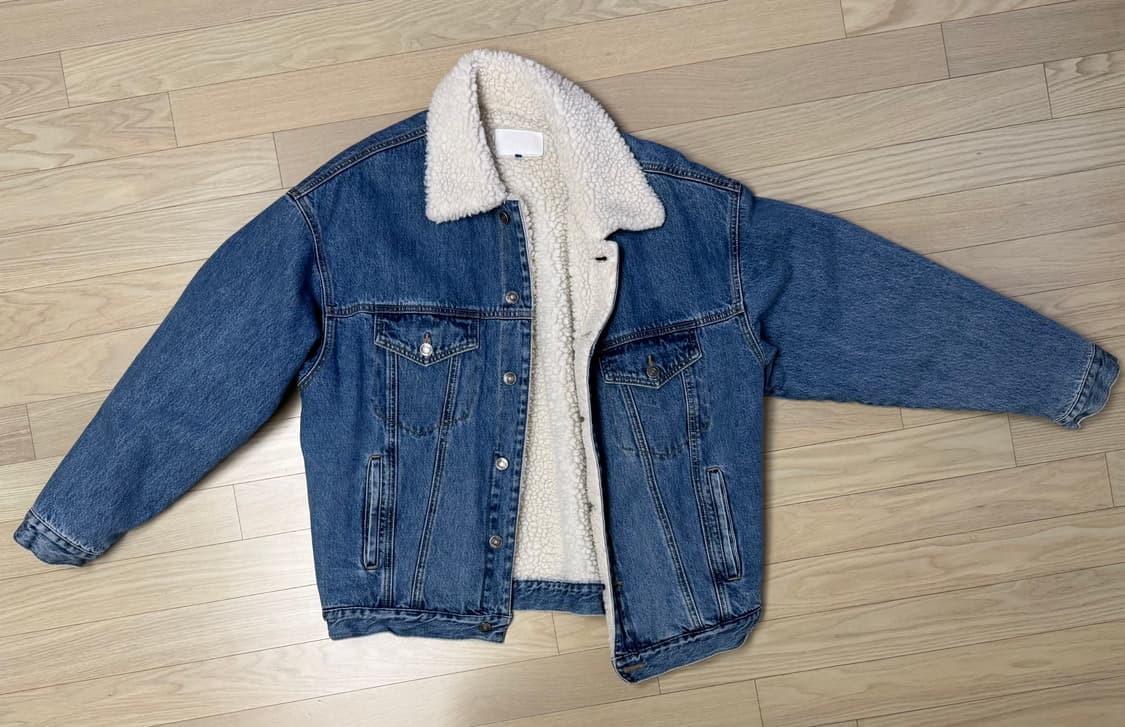 SJYP 양털 데님 오버사이즈 자켓 L size 상품이미지1