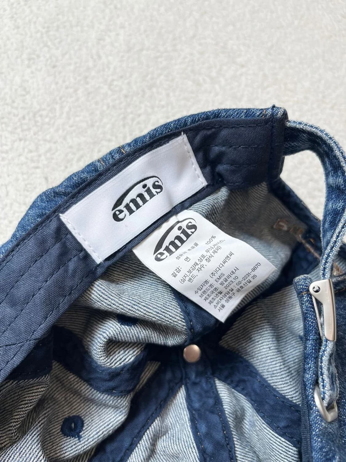 이미스 위시드 데님 볼캡 Q1291 상품이미지6