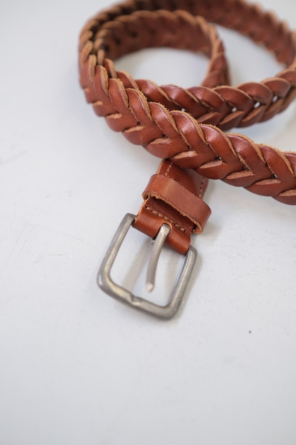 ANGLO 꽈배기 레더 벨트 상품이미지2