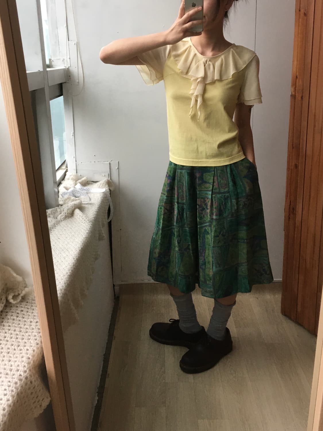 Pattern Wide Bermuda Pants 상품이미지5