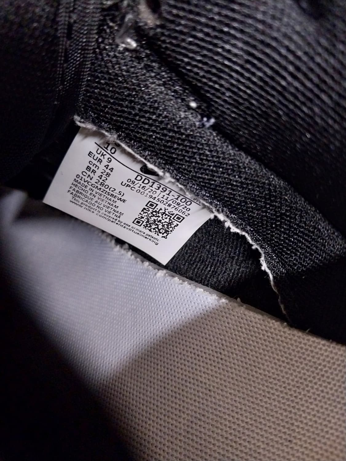 남성 나이키 덩크 로우 범고래 레트로 검흰 운동화 (280) 상품이미지9