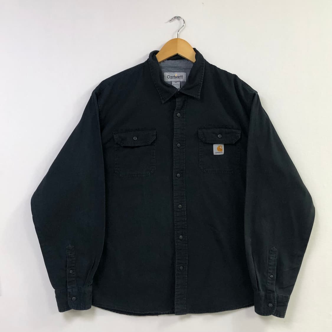 Xxl 칼하트 블랙 워크 셔츠 상품이미지2