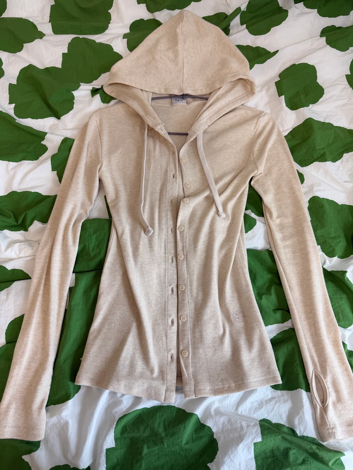 어스지구 HOODIE WARMER CARDIGAN (CREAM) 상품이미지2