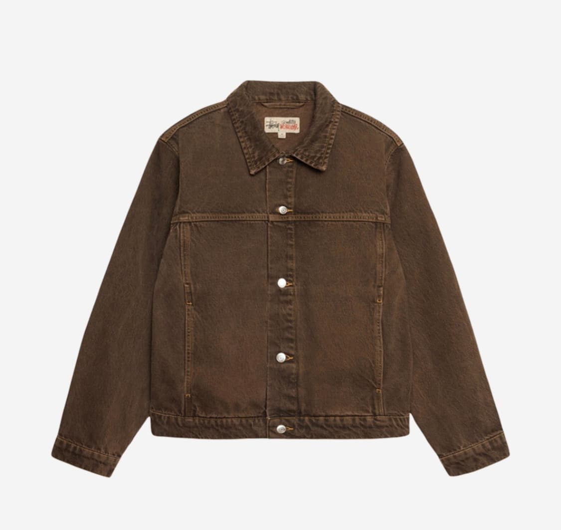 Stussy Denim Trucker Jacket Mushroom 상품이미지1
