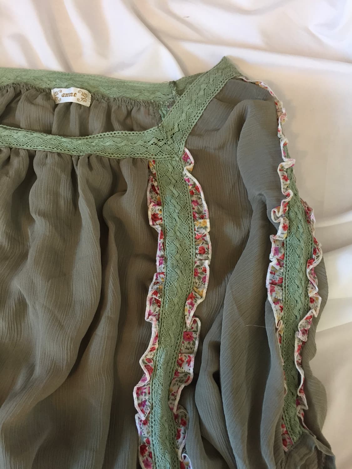 잔꽃 레이스 탑 상품이미지6