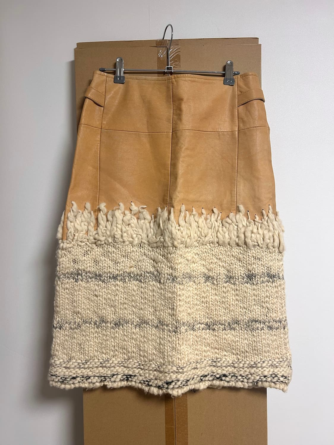 vintage 고트스킨 울 스커트 상품이미지2