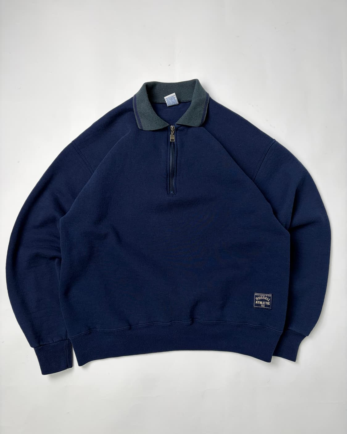 90s Russell Quarter Zip Sweatshirt (navy 상품이미지1