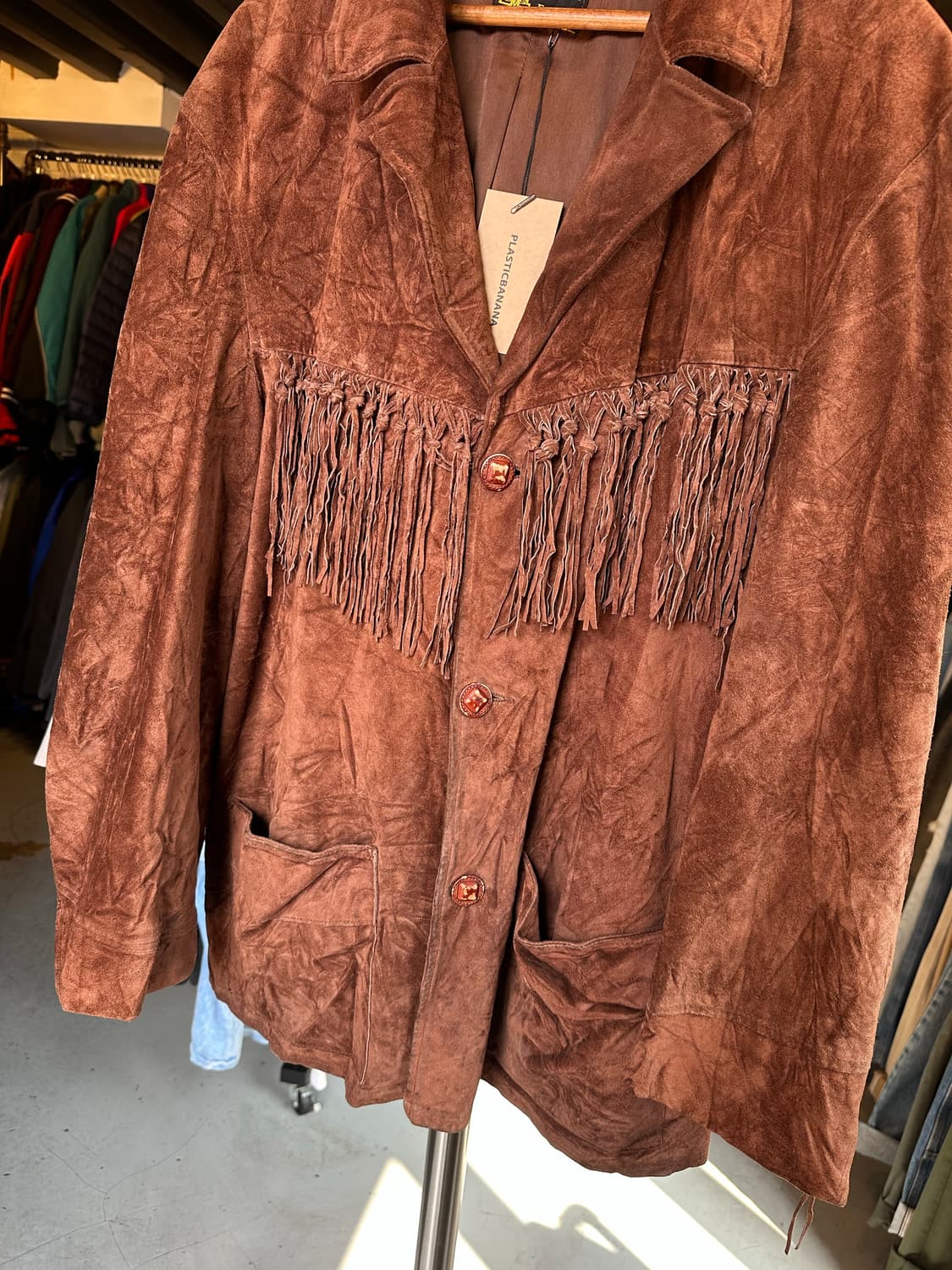 리얼 레더 웨스턴 스웨이드 프린지 자켓 상품이미지4