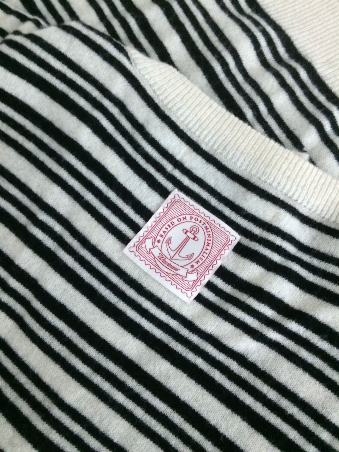 [Size 2] 웨이비니스 헨리넥 스트라이프 니트 아이보리 상품이미지2