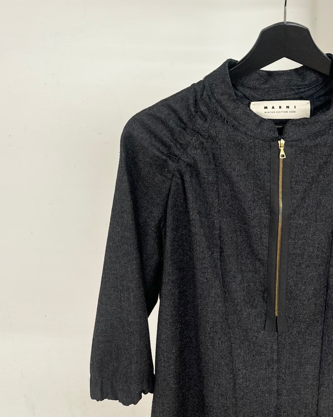 마르니 차콜 울 혼방 집업 원피스 상품이미지3