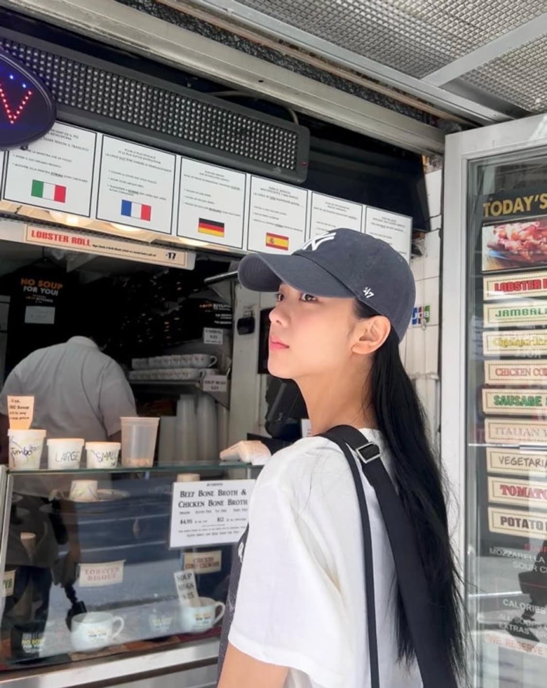 블랙핑크 지수 착용) 47브랜드 빈티지네이비  상품이미지2