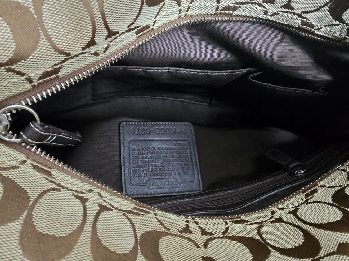 코치 자가드. 스웨이드 숄더백(보부상백) 상품이미지9
