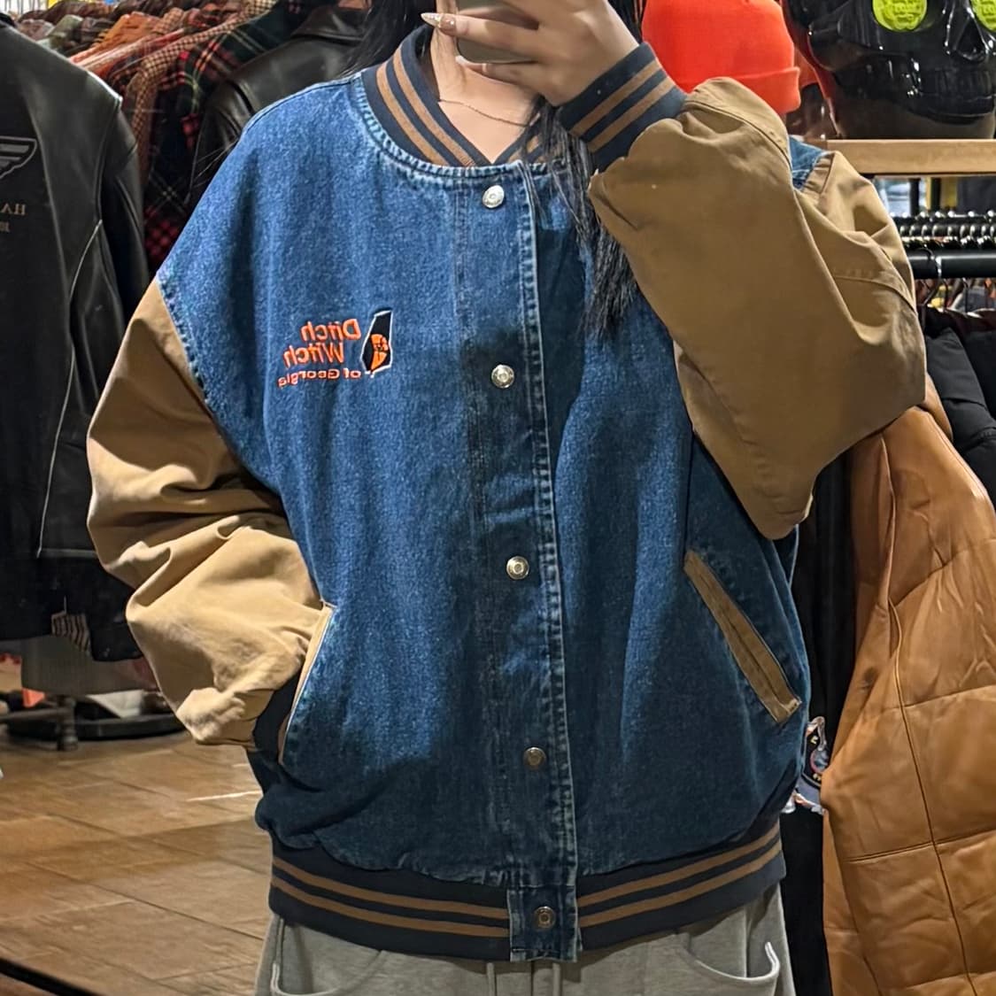 [HI] VTG 데님바시티 자켓 카멜 상품이미지1