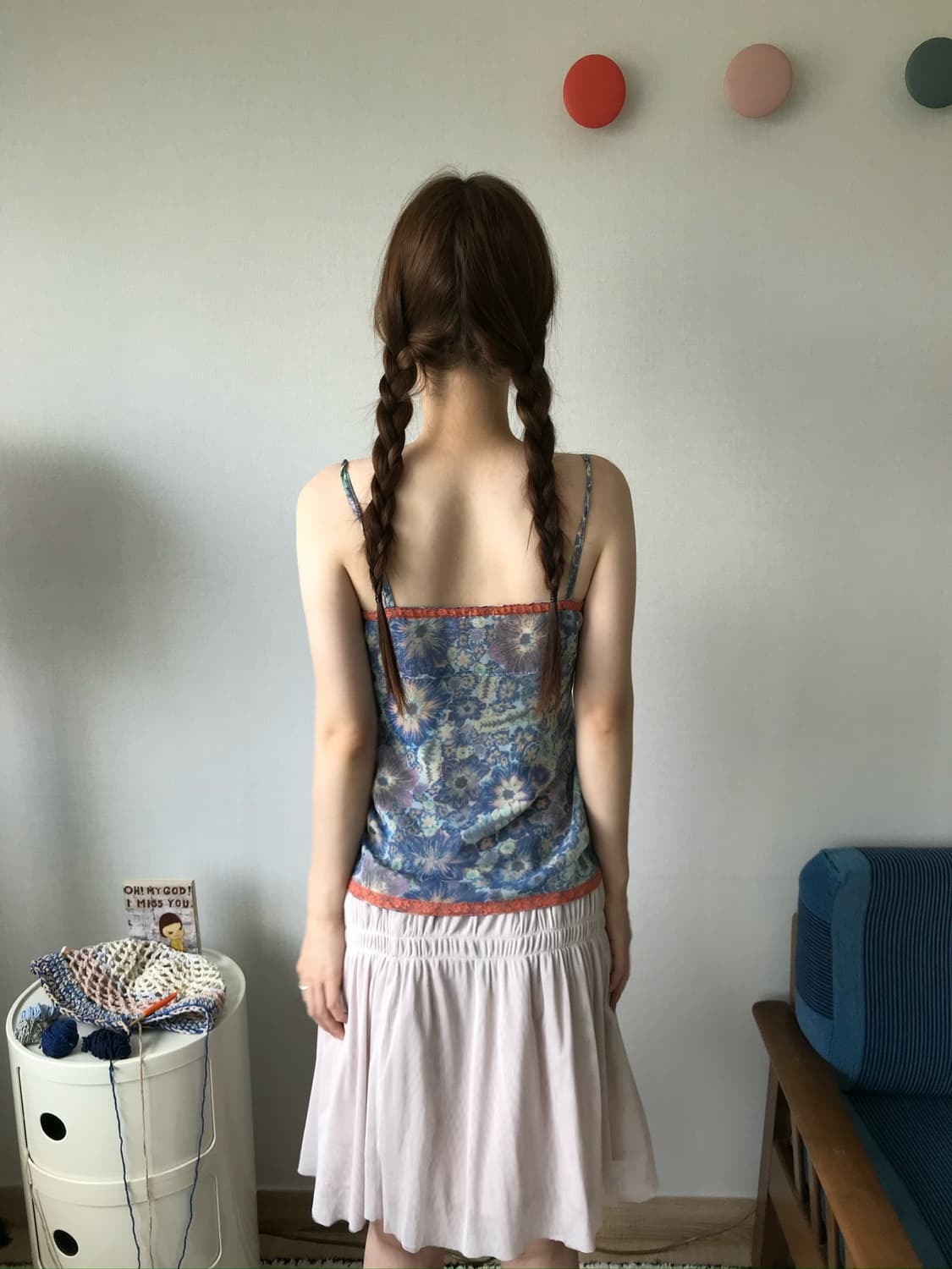shirring light pink sha- skirt 상품이미지4