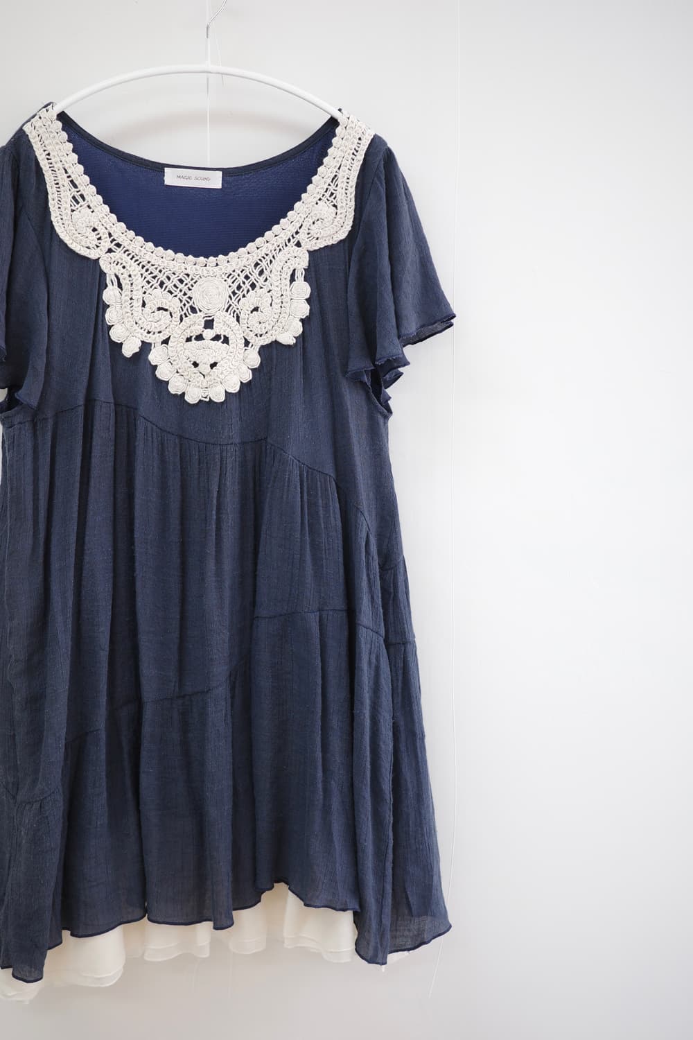 Magic Sound navy lace dress 상품이미지2