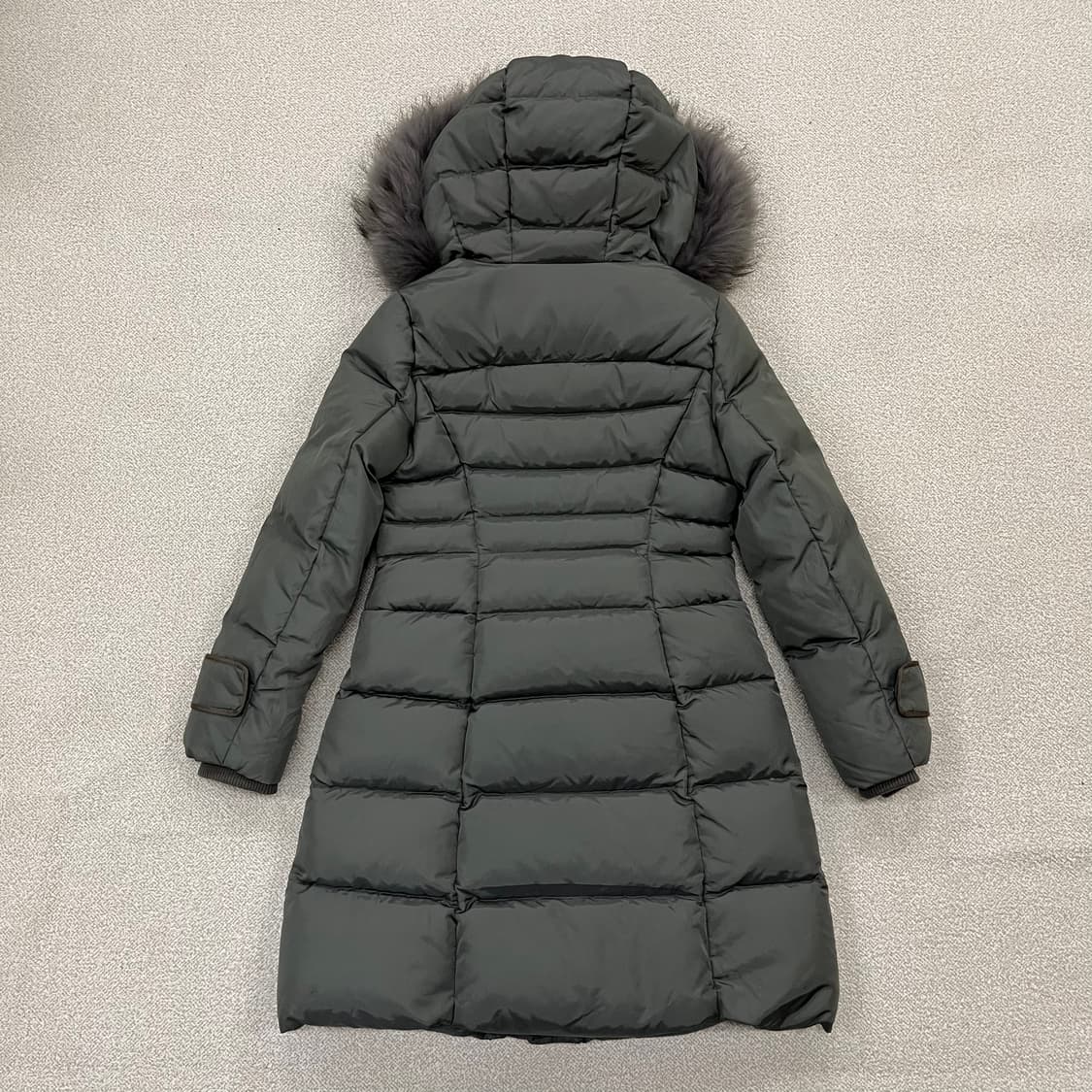 [90] 빈폴레이디스 그레이 후드퍼 구스다운 롱패딩 자켓 3956 상품이미지4