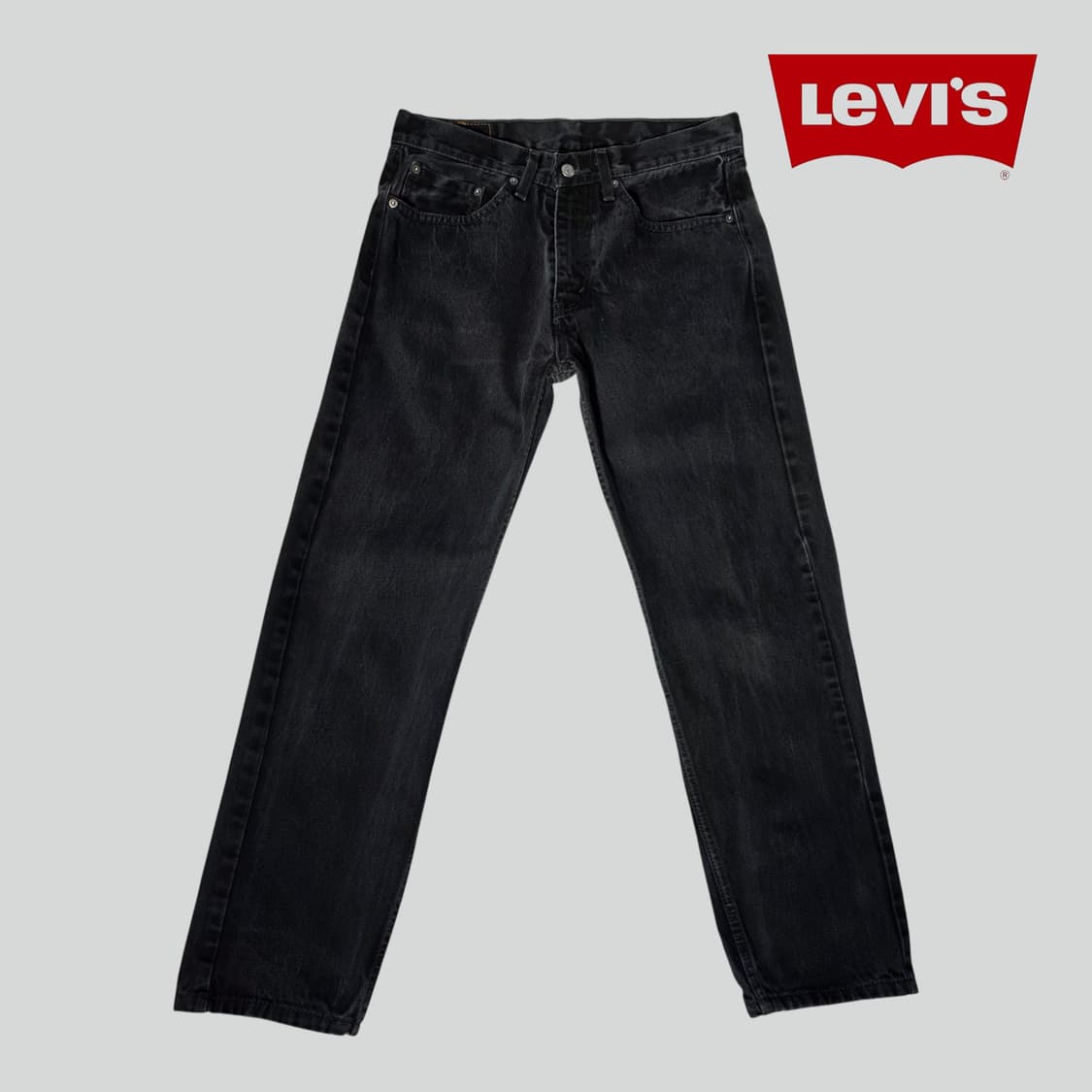 [W32L30]리바이스 505 블랙 데님 팬츠 상품이미지1