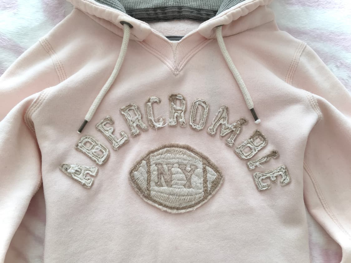 아베크롬비 연핑크 쿠키로고 후드티 핀터레스트 러힙 히메갸루 상품이미지2