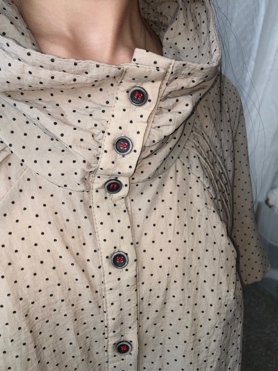 ⊹ Wide Neck Dot Dress 상품이미지7