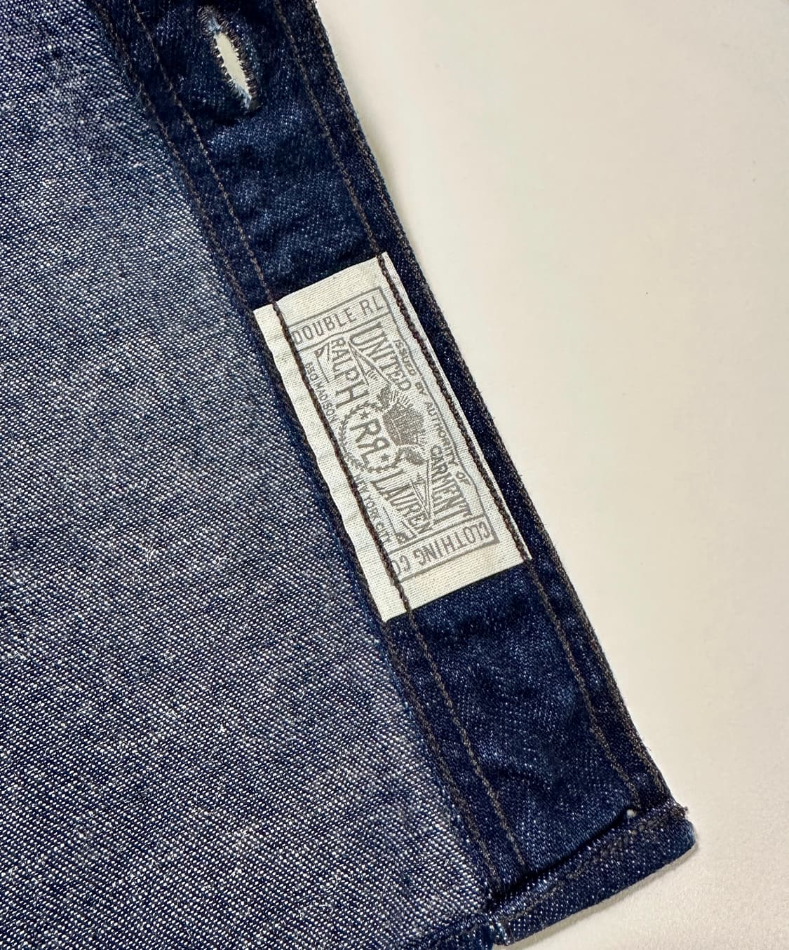 RRL 더블알엘 인디고 코튼 린넨 데님 워크셔츠 L사이즈 신품급 상품이미지4