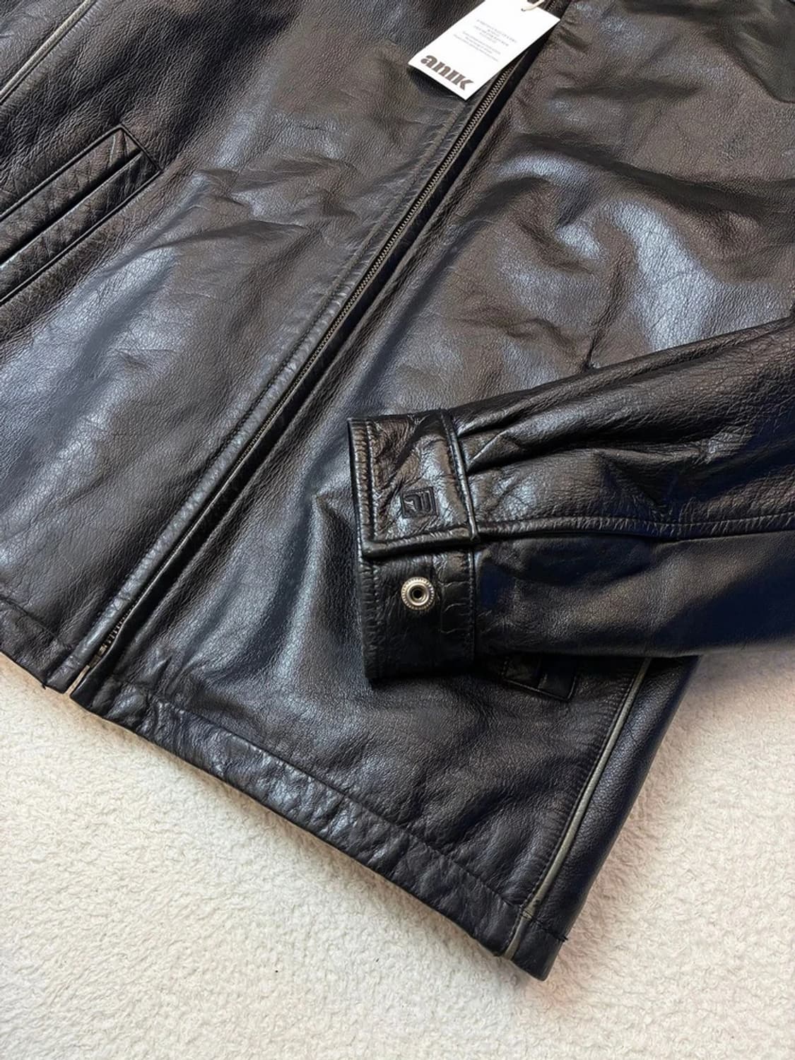 휠라 FILA 90's 100% 소가죽 레이싱 자켓 PN6106 상품이미지5