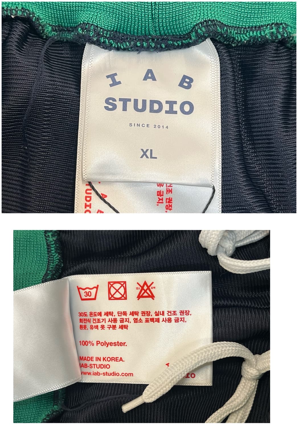 아이앱 스튜디오 밴딩 배색 하프 팬츠 네이비 XL #csz3386  상품이미지3