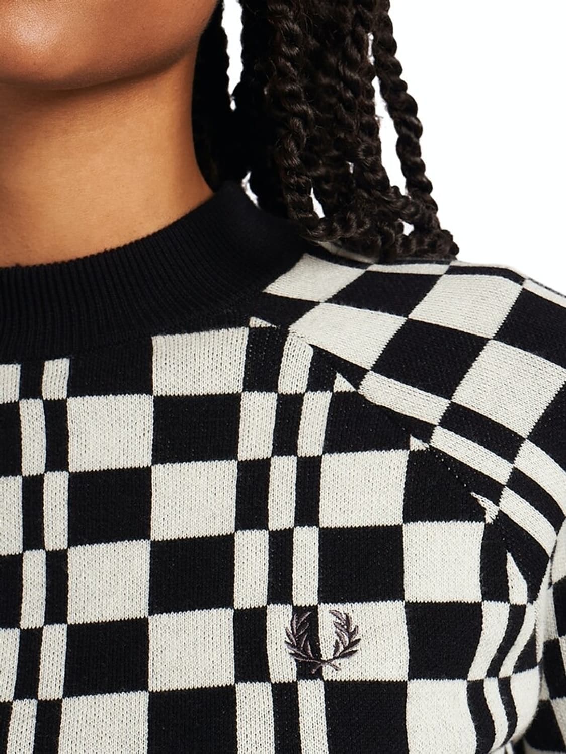 FRED PERRY Black Checks Top 상품이미지3