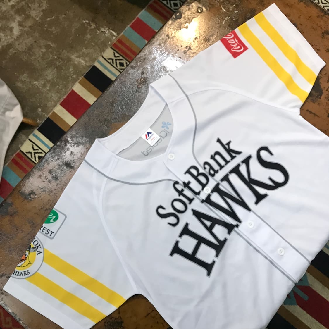 일본 후쿠오카 베이스볼 야구 유니폼 져지 남성 105 사이즈 상품이미지4