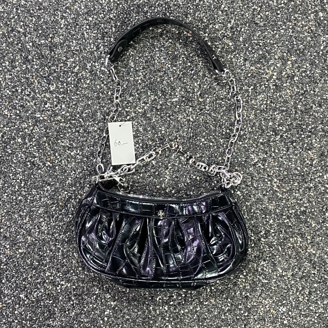 빈티지 y2k 레더 키링 숄더백 B3308 상품이미지1