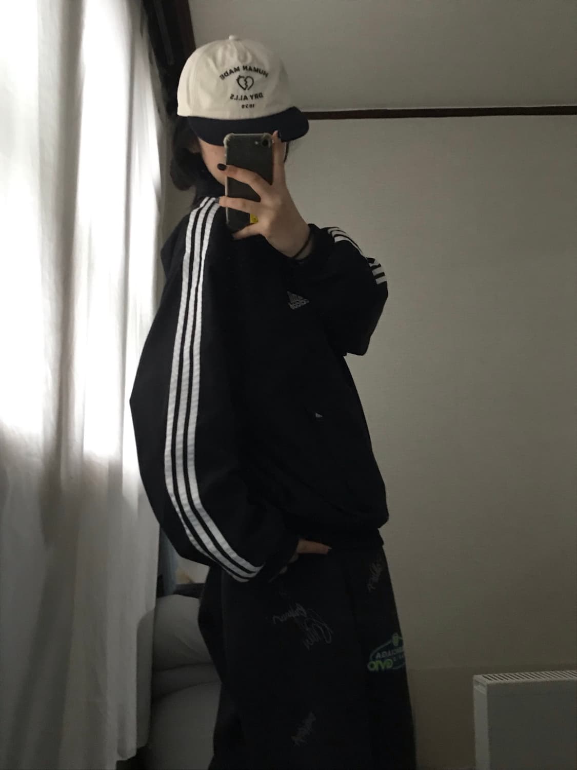 아디다스 90s 블랙 윈드브레이커 상품이미지4