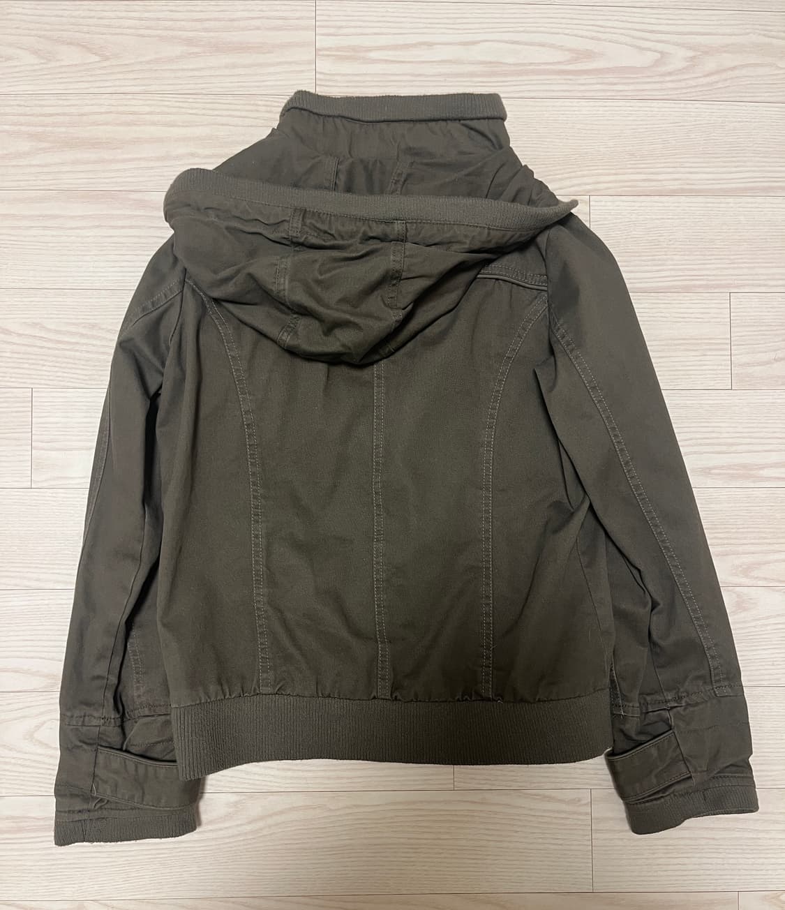 y2k button detail brown hoodie jacket 상품이미지5