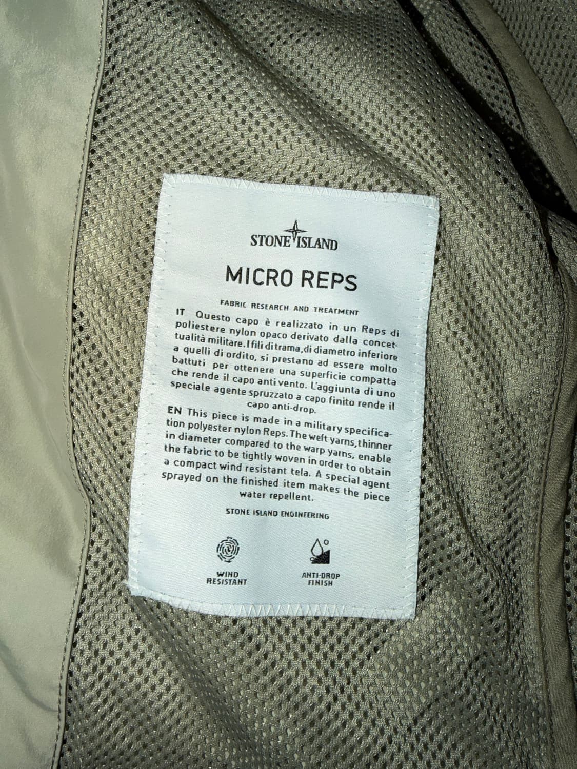 스톤 아일랜드 마이크로 렙스 보머 재킷 m 상품이미지5