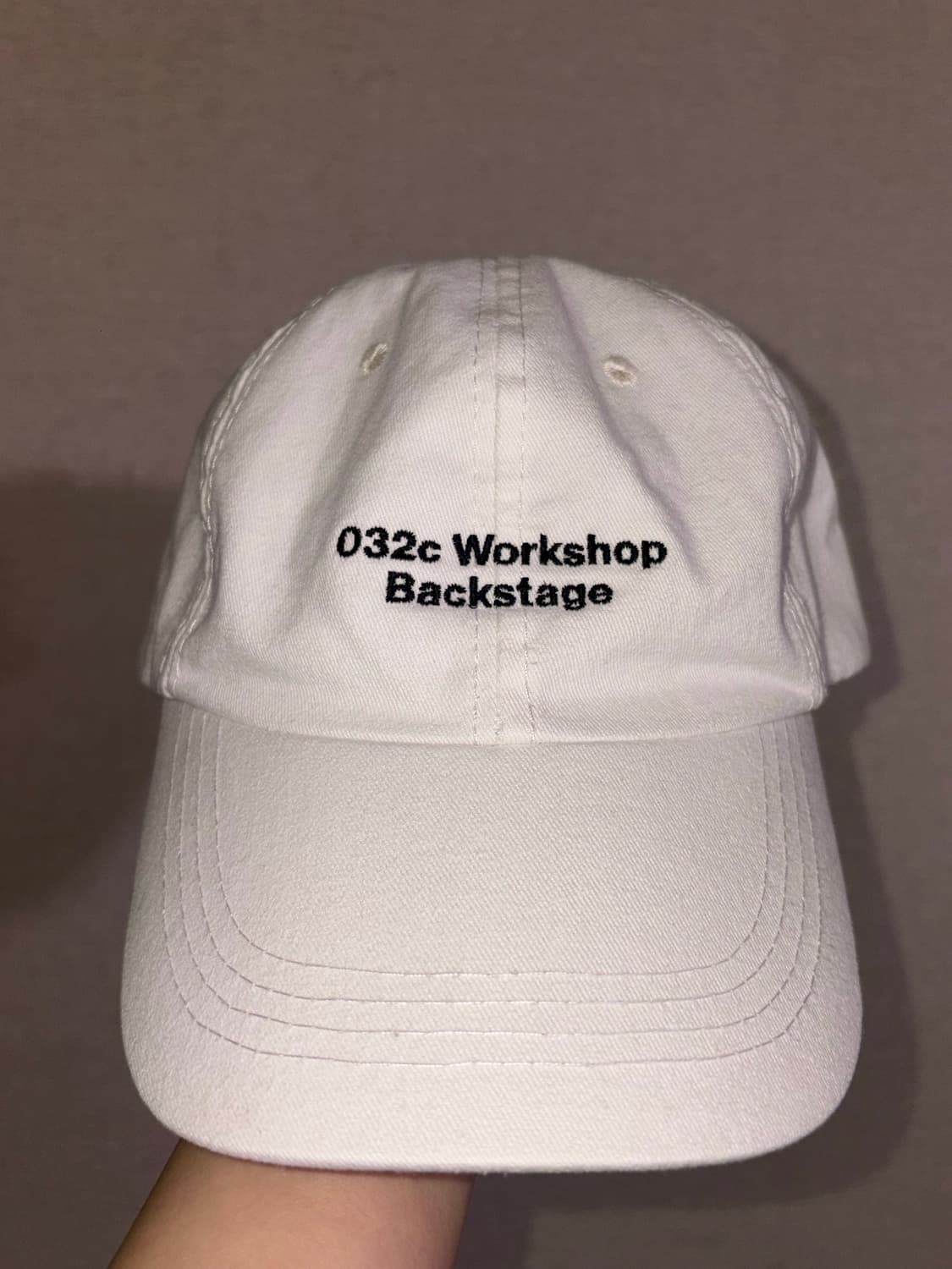 'Backstage' Canvas Cap (Natural White) 상품이미지2