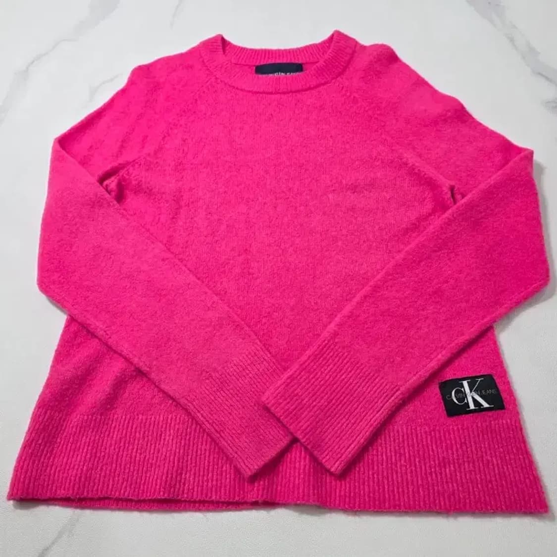 캘빈클라인 진 핫핑크 로고 니트 (컨디션 최상) 55 상품이미지4