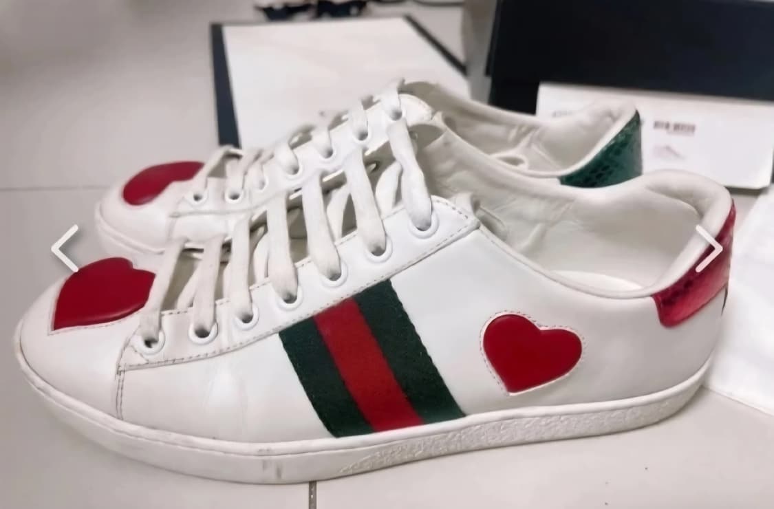 (정품)구찌 에이스 하트 스니커즈 36 상품이미지2