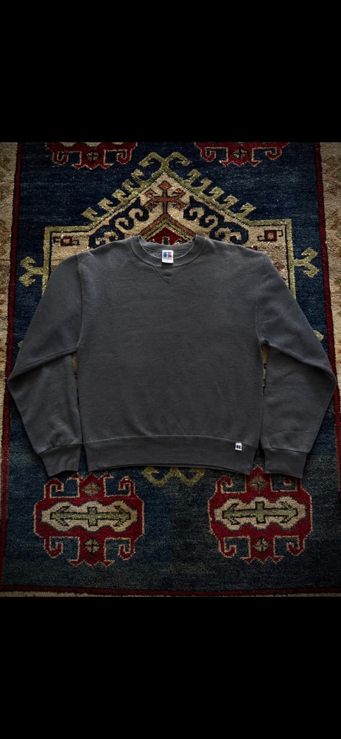 80s Russell dark grey Sweatshirts 상품이미지1