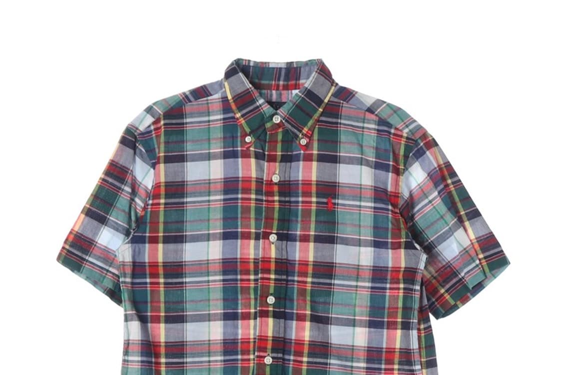 폴로 랄프로렌 키즈 멀티 체크 반팔 셔츠 140 상품이미지3